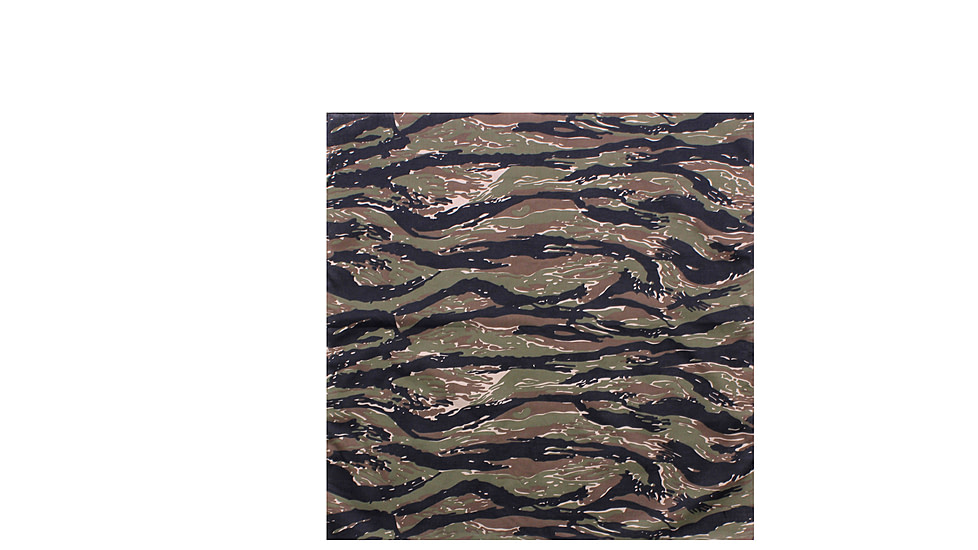 Rothco Large Camo Bandana, Tiger Stripe Camo, 4347-TigerStripeCamo