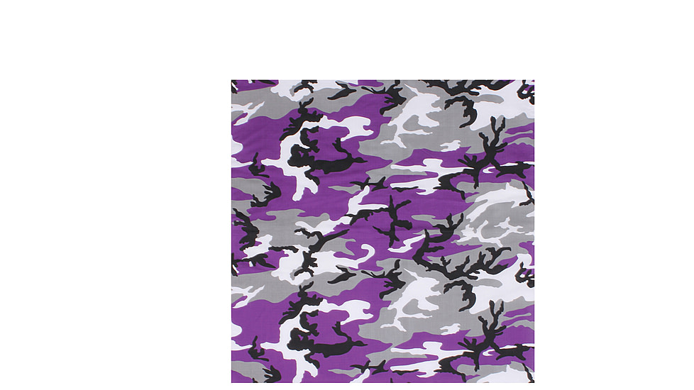 Rothco Large Camo Bandana, Ultra Violet Camo, 4347-UltraVioletCamo