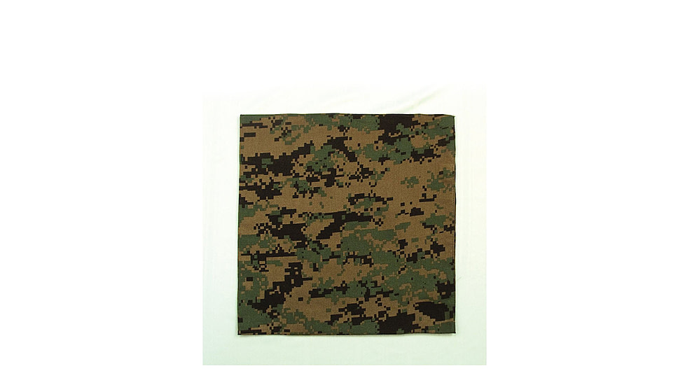 Rothco Large Digital Camo Bandana, Woodland Digital Camo, 4342-WoodlandDigitalCamo