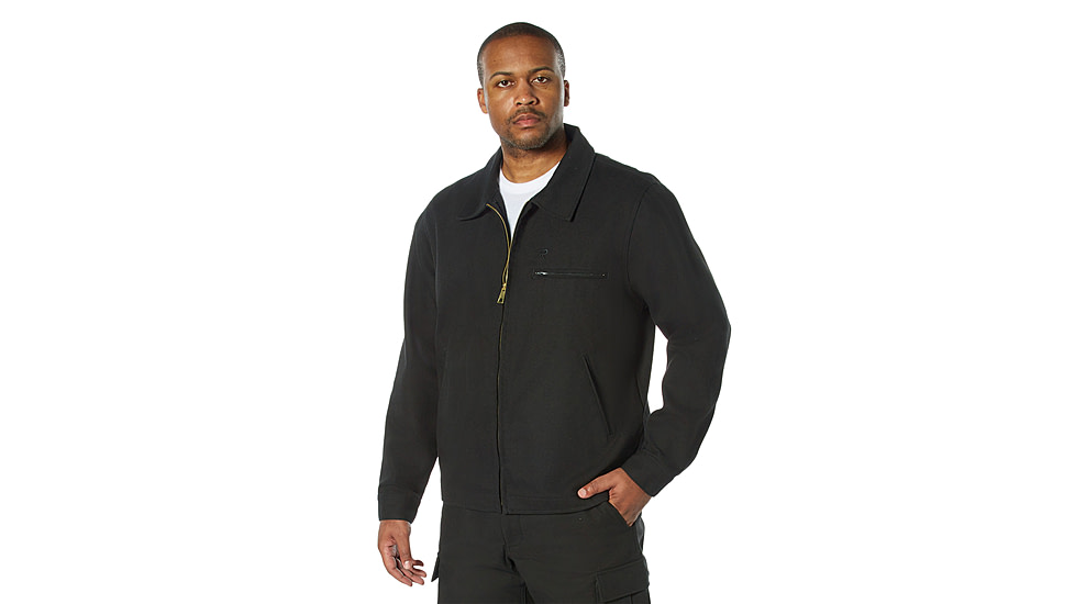 Rothco Lightweight Canvas Work Jacket - Men's, Black, Small, 92530-Black-S
