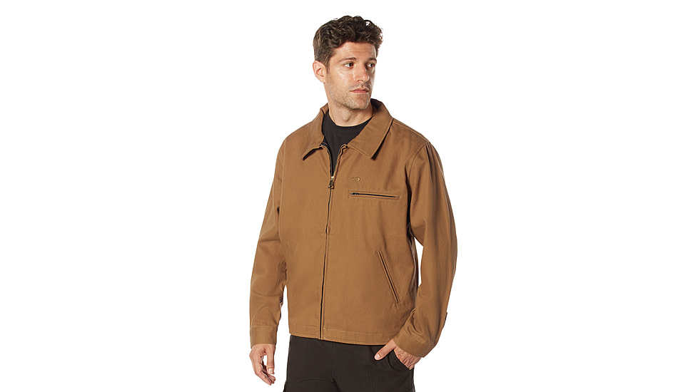Rothco Lightweight Canvas Work Jacket - Men's, Work Brown, Small, 92535-WorkBrown-S