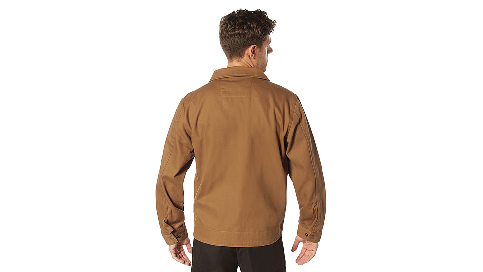 Rothco Lightweight Canvas Work Jacket - Mens, Work Brown, Small, 92535-WorkBrown-S