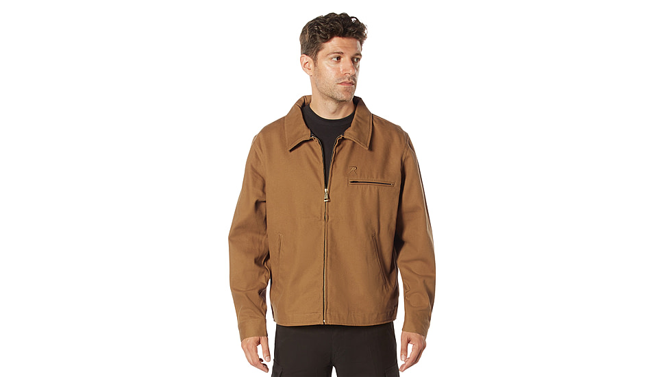 Rothco Lightweight Canvas Work Jacket - Mens, Work Brown, Small, 92535-WorkBrown-S