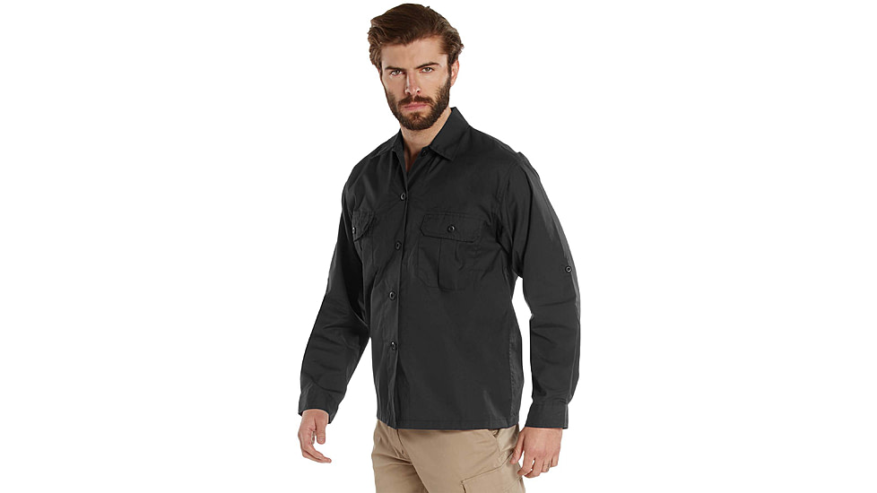 Rothco Lightweight Tactical Shirt - Mens, Black, Small, 10725-Black-S
