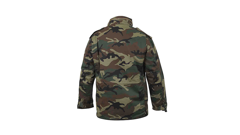 Rothco M-65 Camo Field Jacket, Woodland Camo, M, 7991-WoodlandCamo-M