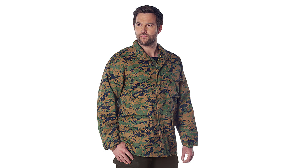 Rothco M-65 Camo Field Jacket, Woodland Digital Camo, XL, 8590-WoodlandDigitalCamo-XL