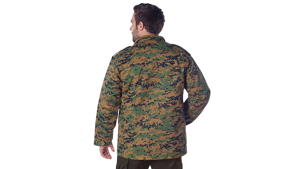 Rothco M-65 Camo Field Jacket, Woodland Digital Camo, XL, 8590-WoodlandDigitalCamo-XL