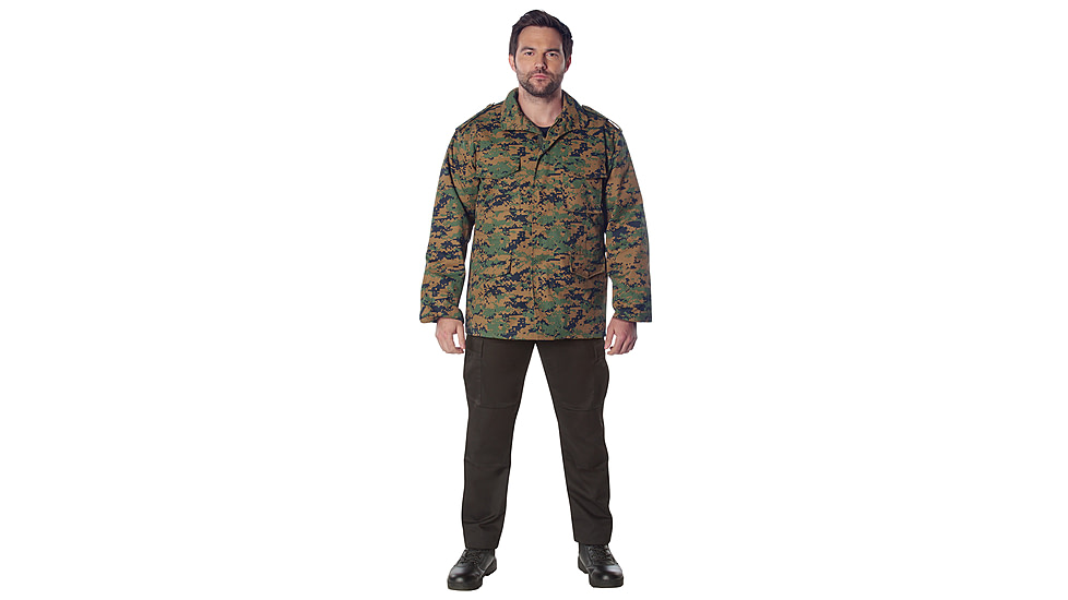 Rothco M-65 Camo Field Jacket, Woodland Digital Camo, XL, 8590-WoodlandDigitalCamo-XL