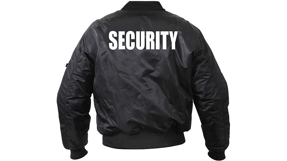 Rothco MA-1 Flight Jacket With Security Print, M, 7357-M