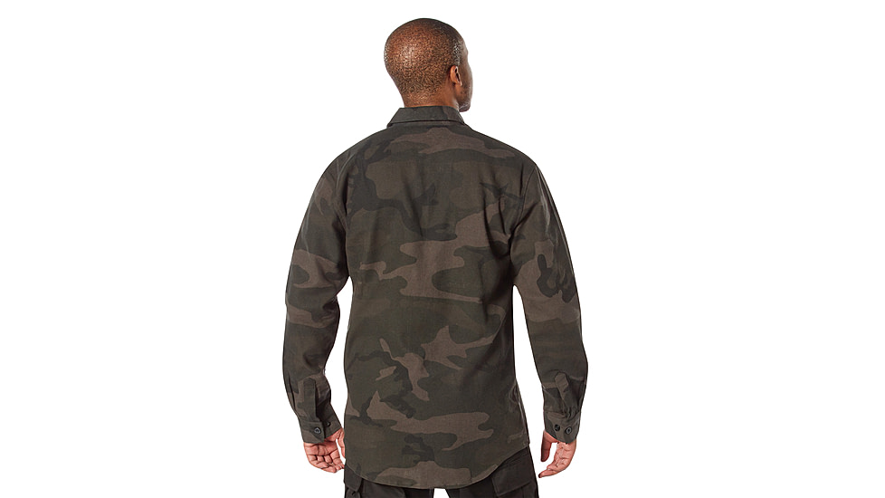 Rothco Midnight Camo Flannel Shirt - Mens, Midnight Black Camo, Small, 47310-MidnightBlackCamo-S