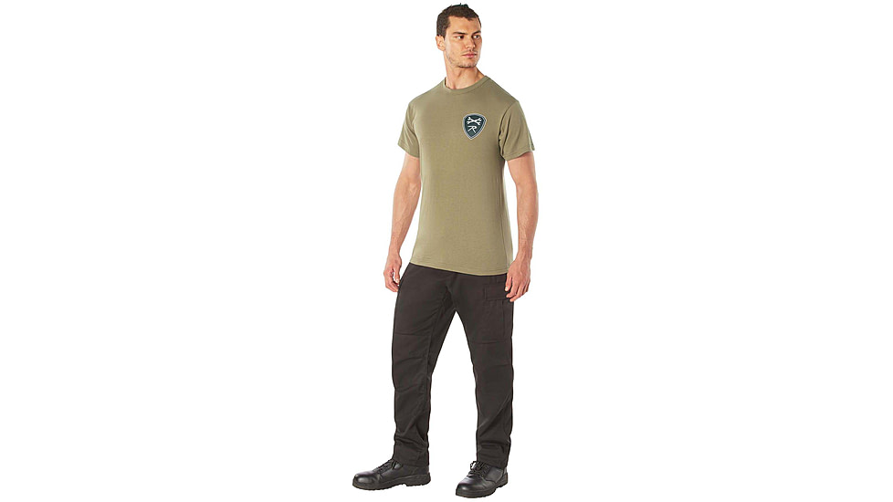 Rothco Military Grade Workwear Bottle Cap T-Shirt, Coyote Brown, S, 11365-CoyoteBrown-S