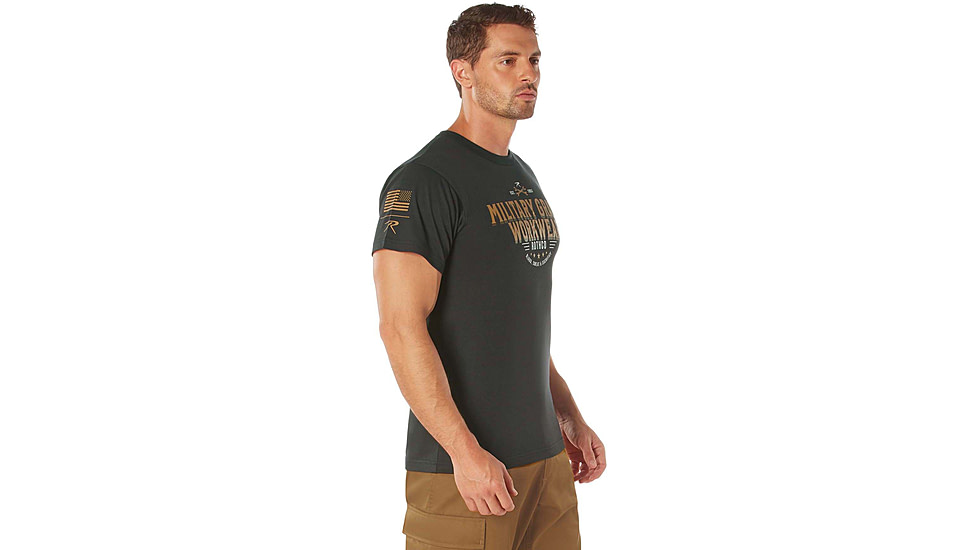 Rothco Military Grade Workwear Graphic T-Shirt, Black, S, 11340-Black-S