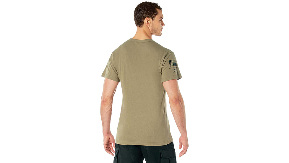 Rothco Military Grade Workwear Graphic T-Shirt, Coyote Brown, S, 11345-CoyoteBrown-S