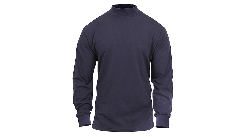 Rothco Mock Turtleneck, Midnight Navy Blue, S, 3400-MidnightNavyBlue-S