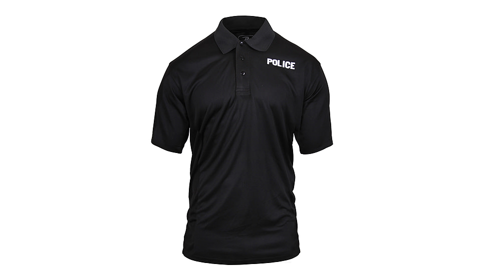 Rothco Moisture Wicking Public Safety Polo Shirt, Small, 3282-Police-S
