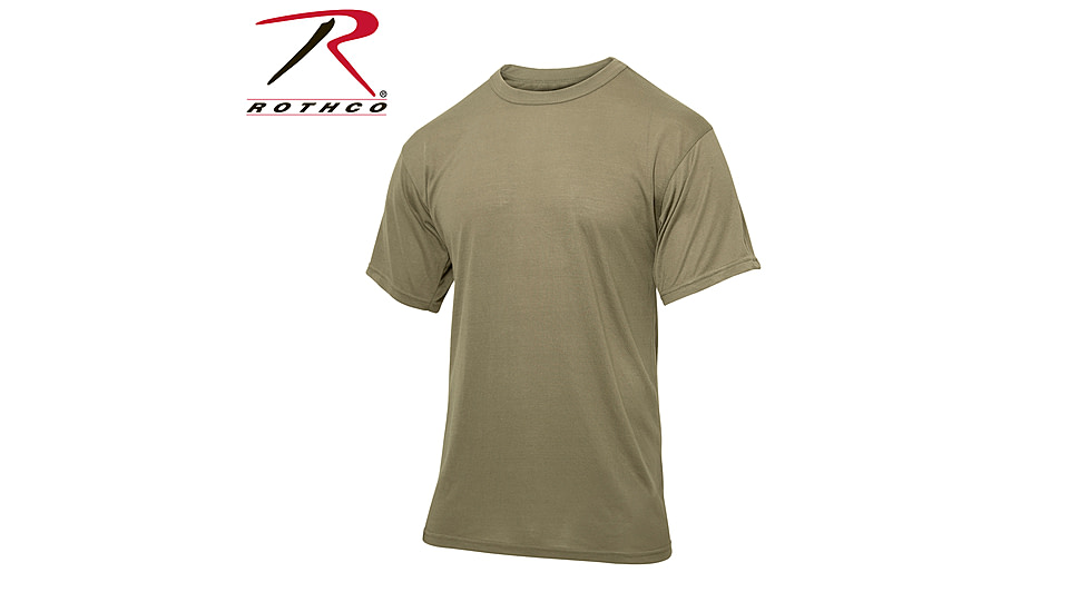 Rothco Moisture Wicking T-Shirts, AR 670-1 Coyote Brown, M, 9502-Medium-AR670-1CoyoteBrown-M