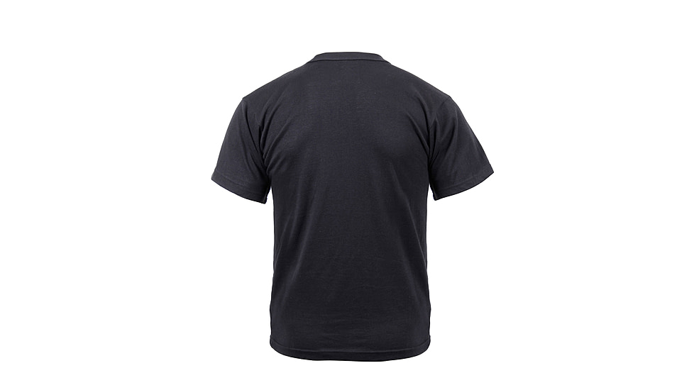 Rothco Moisture Wicking T-Shirts, Black, Small, 9590-Black-S
