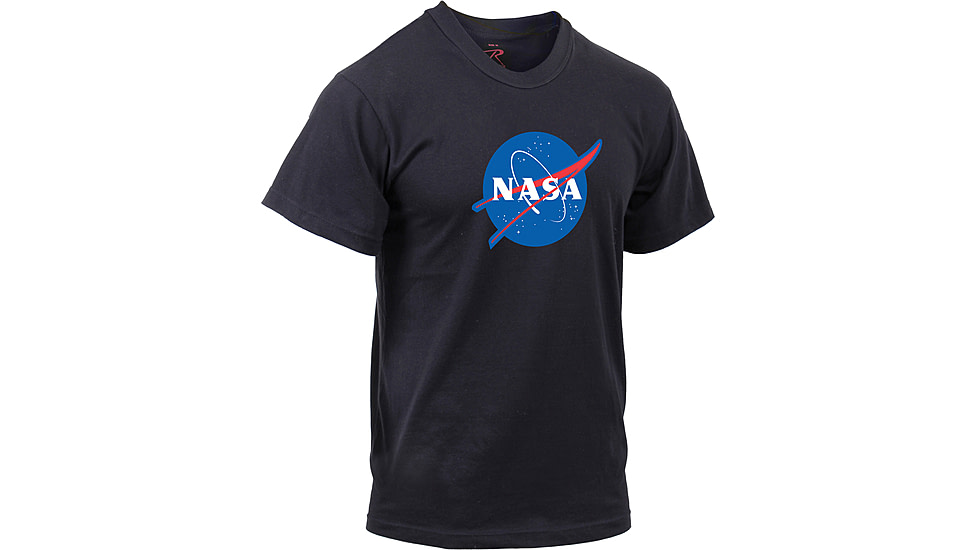 Rothco NASA Meatball Logo T-Shirt, Mens, Black, Extra Large, 1958-585