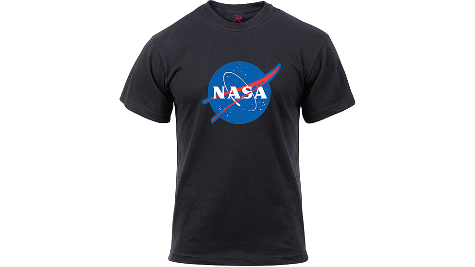 Rothco NASA Meatball Logo T-Shirt, Mens, Black, Extra Large, 1958-585