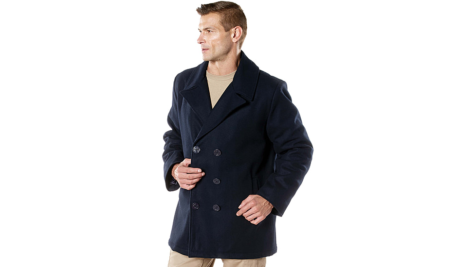 Rothco Naval Heritage Pea Coat - Mens, Navy Blue, Small, 71030-NavyBlue-S
