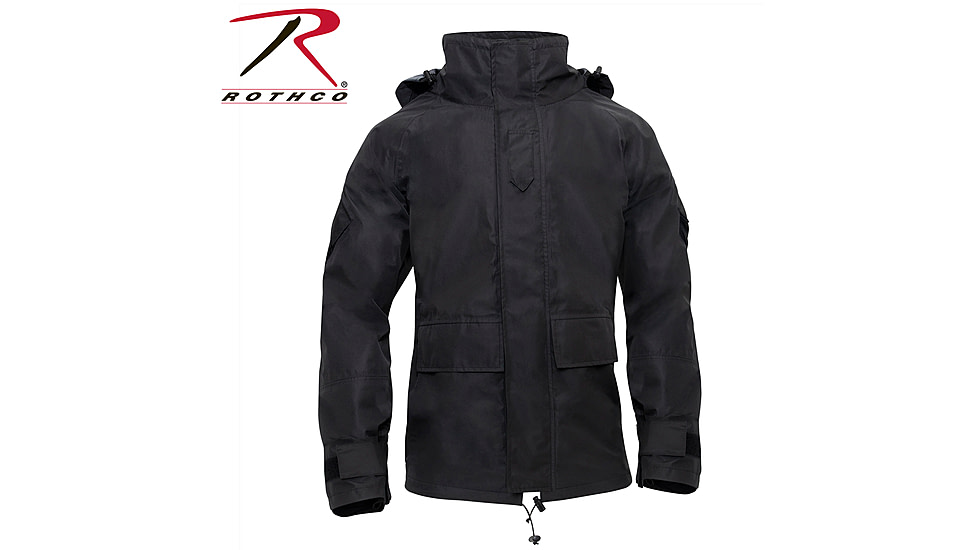 Rothco Tactical Hard Shell Waterproof Jacket - Men's, Black, Small, 10996-S
