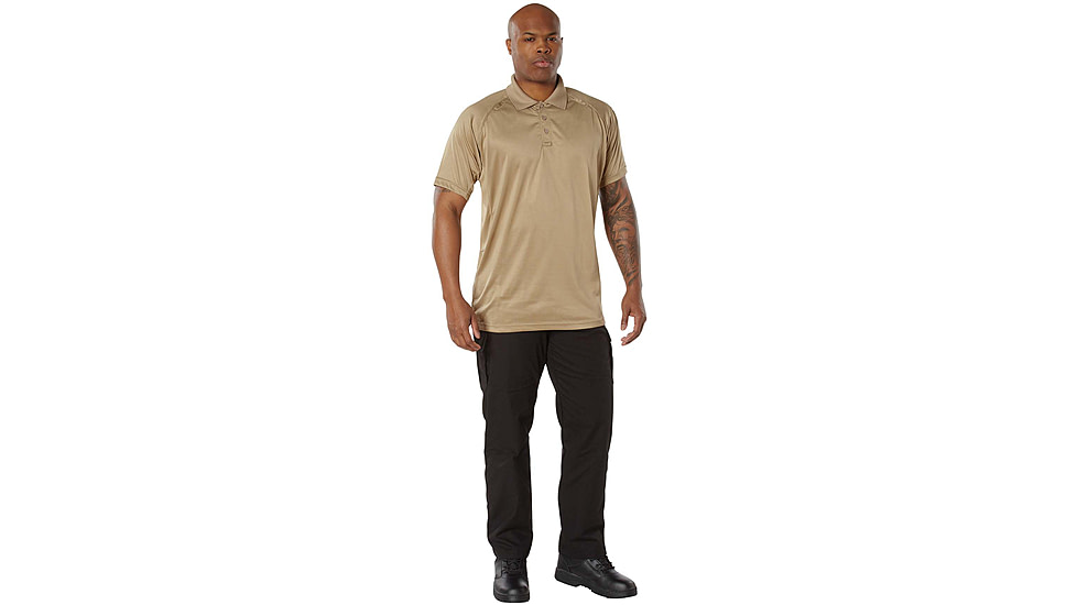Rothco On Duty Performance Polo - Mens, Tan, Extra Large, 1060-Tan-XL