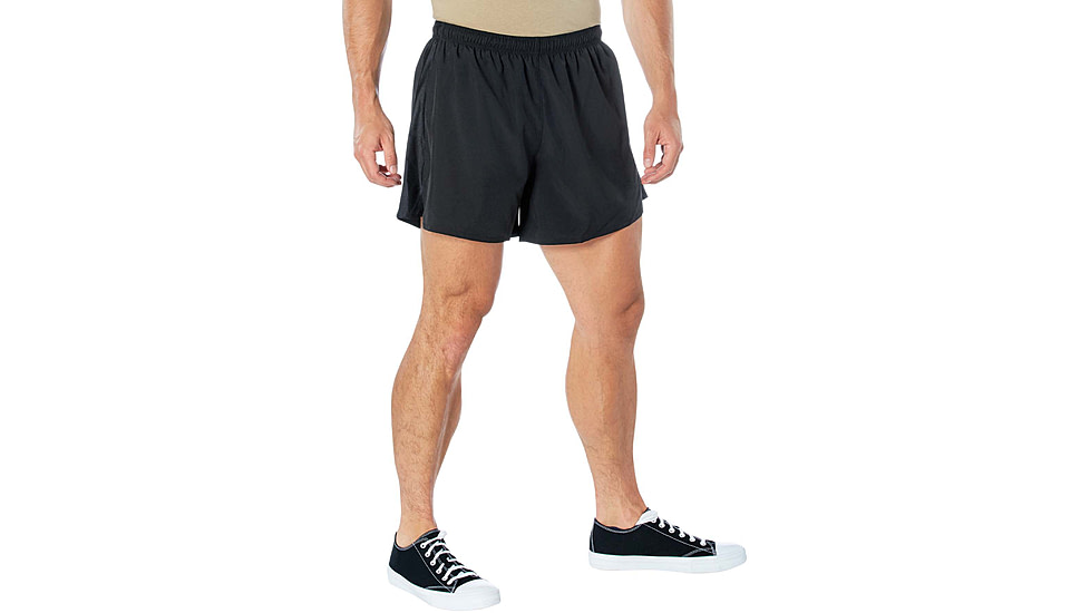 Rothco Physical Training PT Shorts - Mens, Black, Medium, 4630-Black-M
