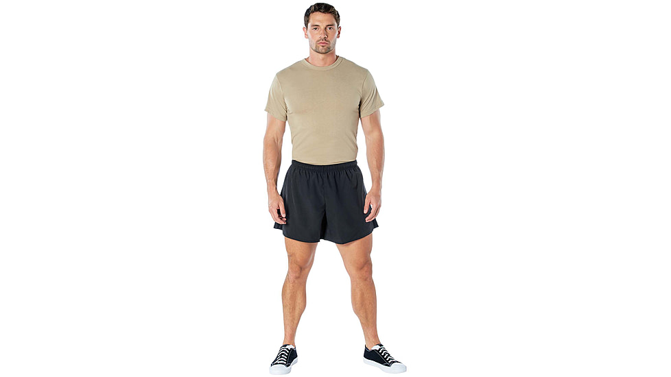 Rothco Physical Training PT Shorts - Mens, Black, Medium, 4630-Black-M