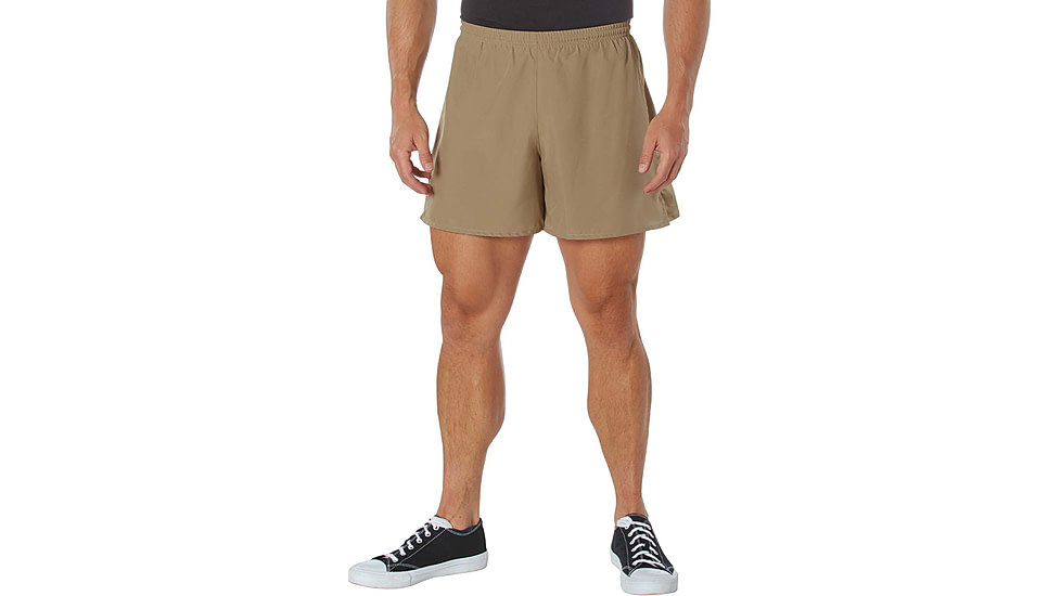 Rothco Physical Training PT Shorts - Mens, Coyote Brown, Extra Large, 3015-CoyoteBrown-XL