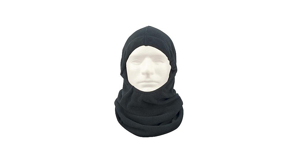 Rothco Polar Fleece Adjustable Balaclava, Black, 5585-Black