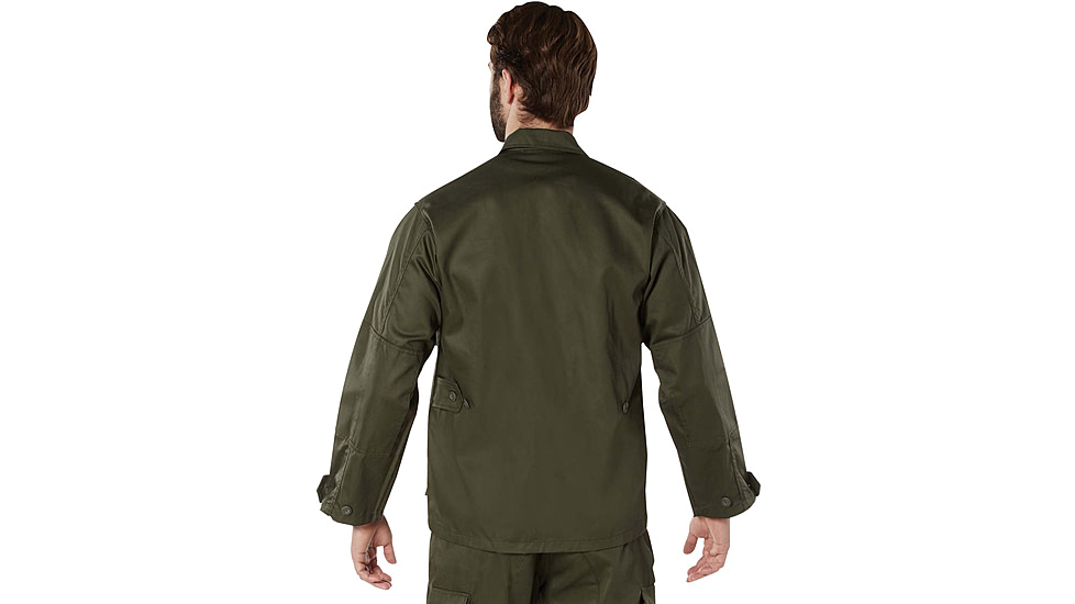 Rothco Poly/Cotton Twill Solid BDU Shirts, Olive Drab, XL, 7837-XL
