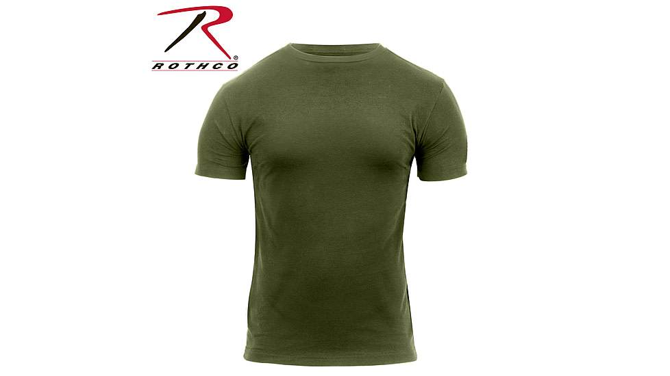 Rothco Quick Dry Moisture Wicking T-shirt, Olive Drab, Small, 2423-OliveDrab-S
