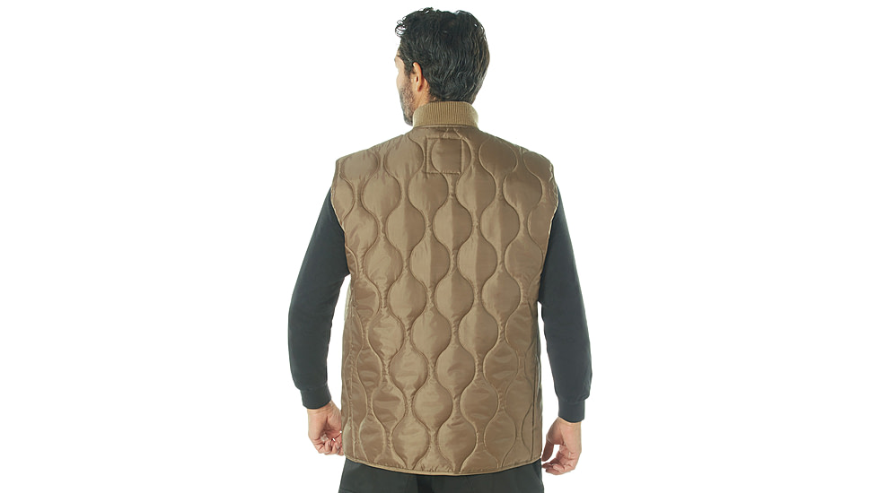 Rothco Quilted Woobie Vest - Mens, Coyote Brown, S, 20460-CoyoteBrown-S