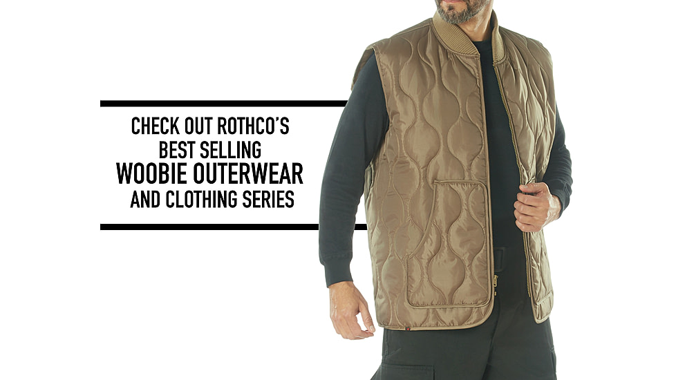 Rothco Quilted Woobie Vest - Mens, Coyote Brown, S, 20460-CoyoteBrown-S