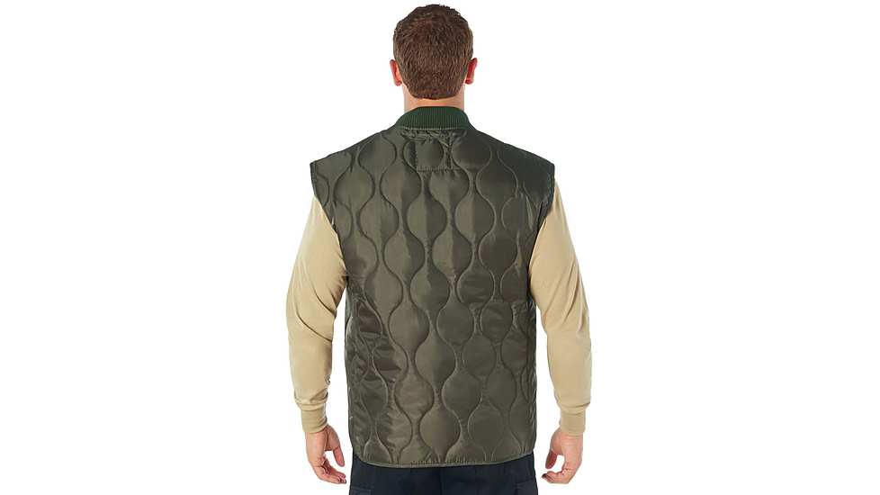 Rothco Quilted Woobie Vest - Mens, Olive Drab, Small, 10431-OliveDrab-S