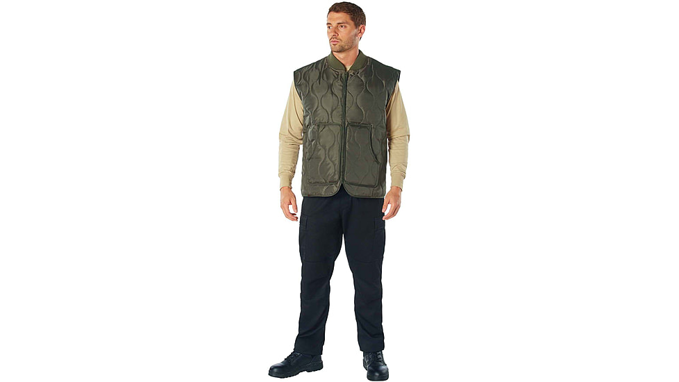 Rothco Quilted Woobie Vest - Mens, Olive Drab, Small, 10431-OliveDrab-S