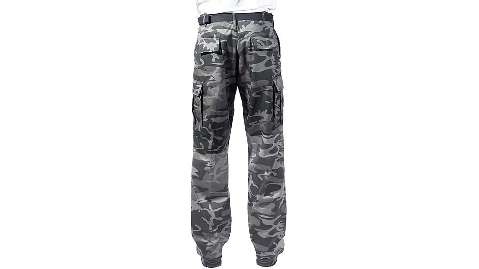 Rothco Relaxed Fit Zipper Fly BDU Pants, Black Camo, Extra Large, 39-43 Waist, 29410-BlackCamo-XL39-43Waist
