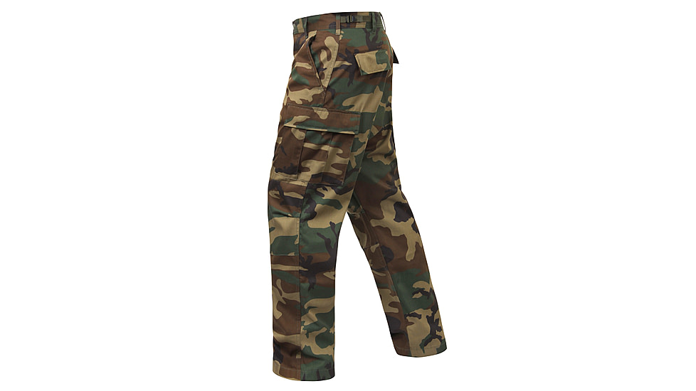 Rothco Relaxed Fit Zipper Fly BDU Pants, Woodland Camo, Extra Large, 2941-WoodlandCamo-XL