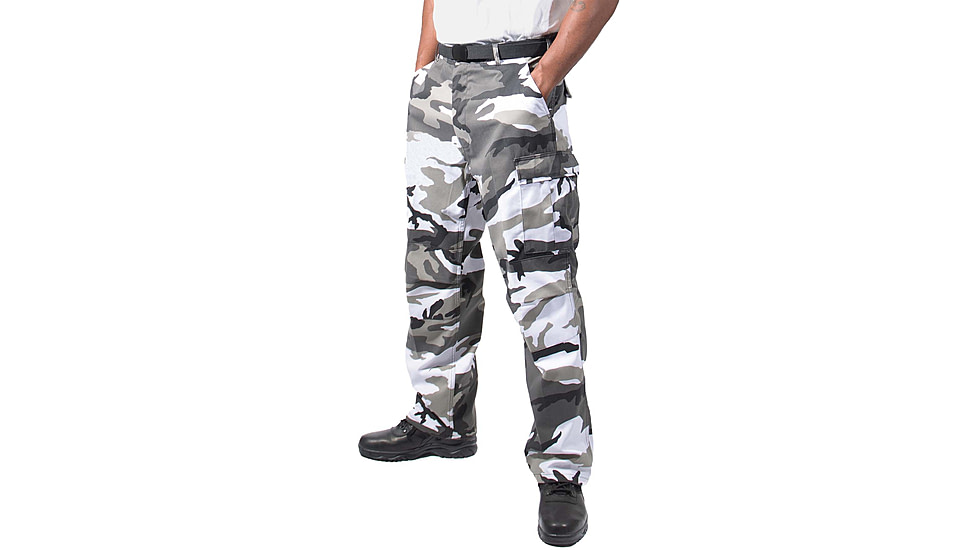 Rothco Relaxed Fit Zipper Fly BDU Pants, City Camo, Extra Large, 39-43 Waist, 29420-CityCamo-XL39-43Waist