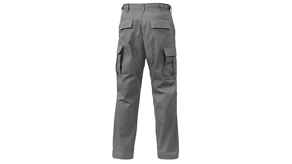 Rothco Relaxed Fit Zipper Fly BDU Pants, Grey, Small, 27-31 Waist, 29400-Grey-S27-31Waist