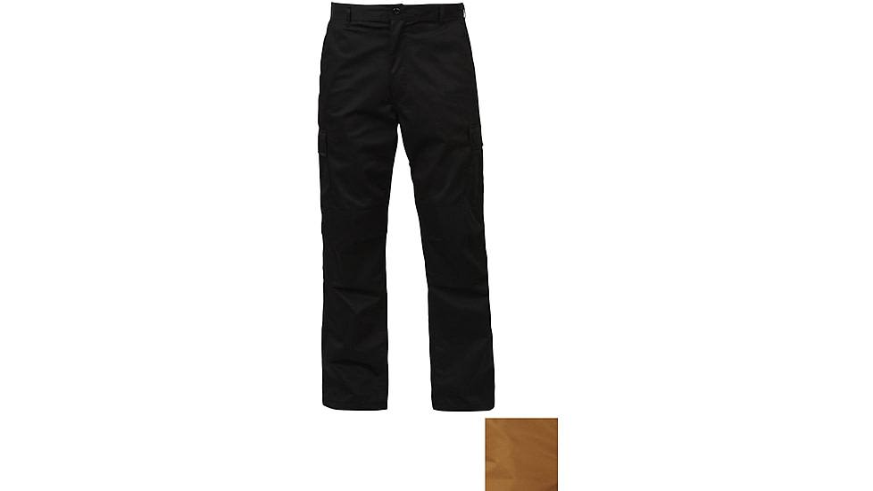 Rothco Relaxed Fit Zipper Fly BDU Pants, Work Brown, Large, 35-39in Waist, 11430-WorkBrown-L35-39Waist