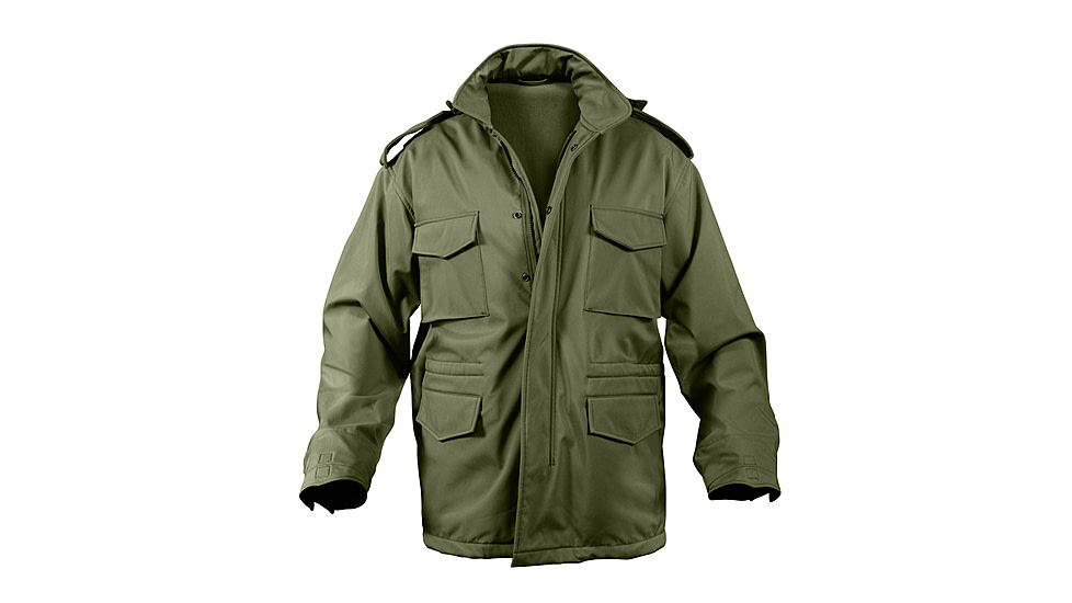 Rothco Soft Shell Tactical M-65 Field Jacket, Olive Drab, Small, 5744-OliveDrab-S