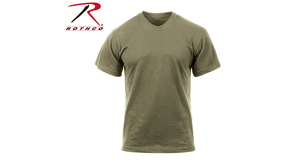 Rothco Solid Color 100% Cotton T-Shirt, AR 670-1 Coyote Brown, L, 2934-AR670-1CoyoteBrown-L