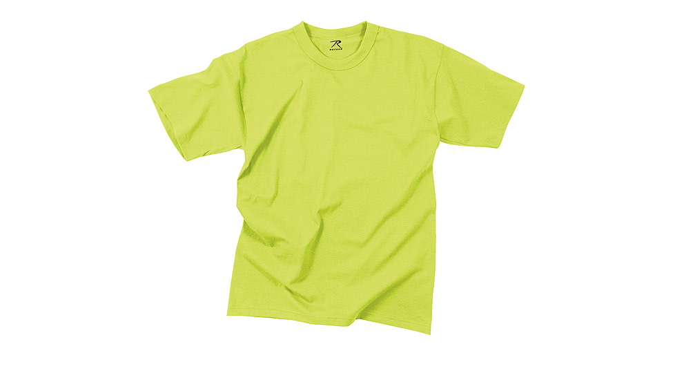 Rothco Solid Color Poly/Cotton Military T-Shirt, Black, M, 6670-Black-M