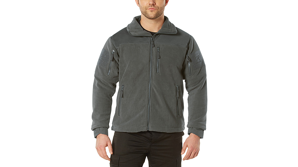 Rothco Spec Ops Tactical Fleece Jacket - Men's, Charcoal Grey, Small, 96695-CharcoalGrey-S