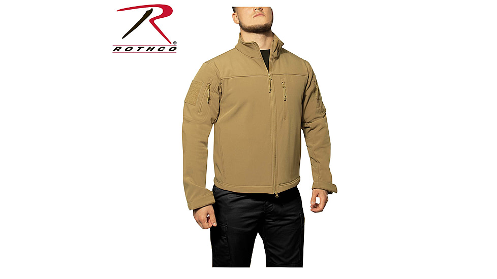 Rothco Stealth Ops Soft Shell Tactical Jacket, Coyote Brown, 3XL, 39092-CoyoteBrown-3XL
