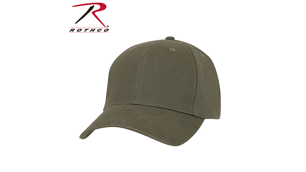 Rothco Supreme Solid Color Low Profile Cap, Vintage Olive Drab, One Size, 5879-VintageOliveDrab-OneSize