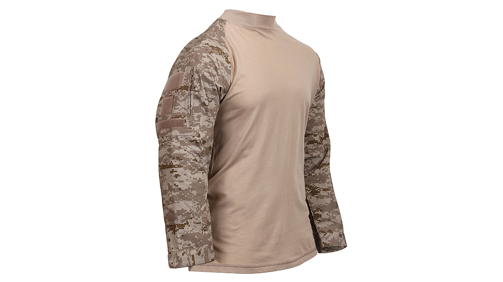 Rothco Tactical Airsoft Combat Shirt, Woodland Digital Camo, Extra Small, 45030-WoodlandDigitalCamo-XS