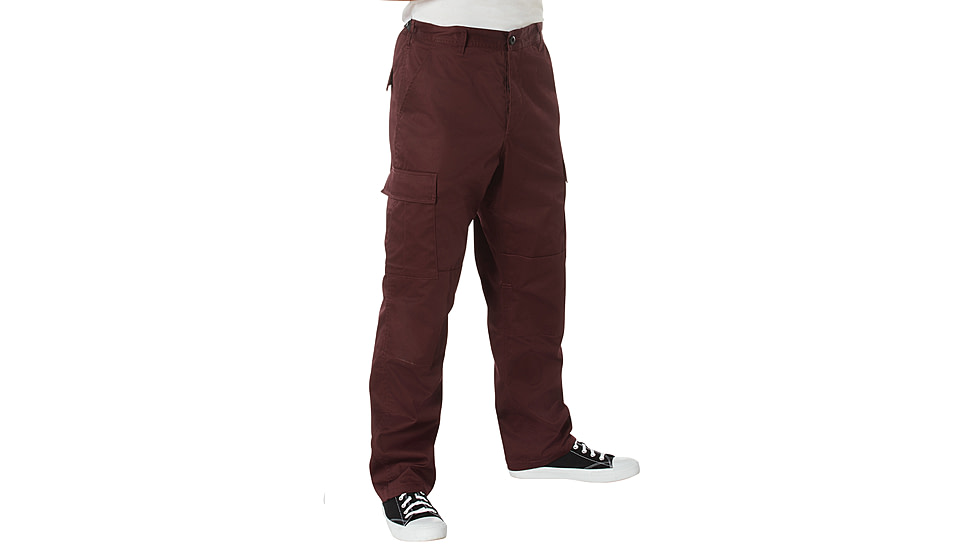Rothco Tactical BDU Cargo Pants, Maroon, Small, 27-31in Waist, 11160-Maroon-S27-31Waist