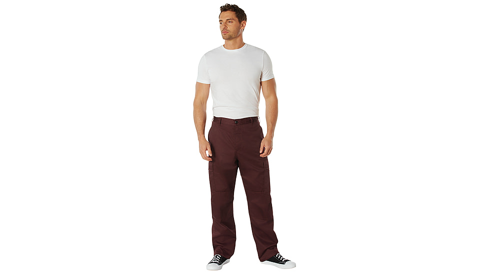 Rothco Tactical BDU Cargo Pants, Maroon, Small, 27-31in Waist, 11160-Maroon-S27-31Waist